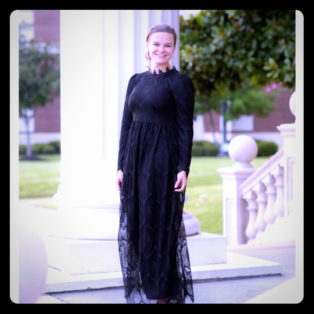 Black dainty jewels dress for someone else